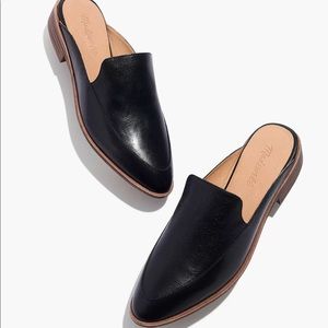 Madewell The Francis Loafer Mule in Black Leather